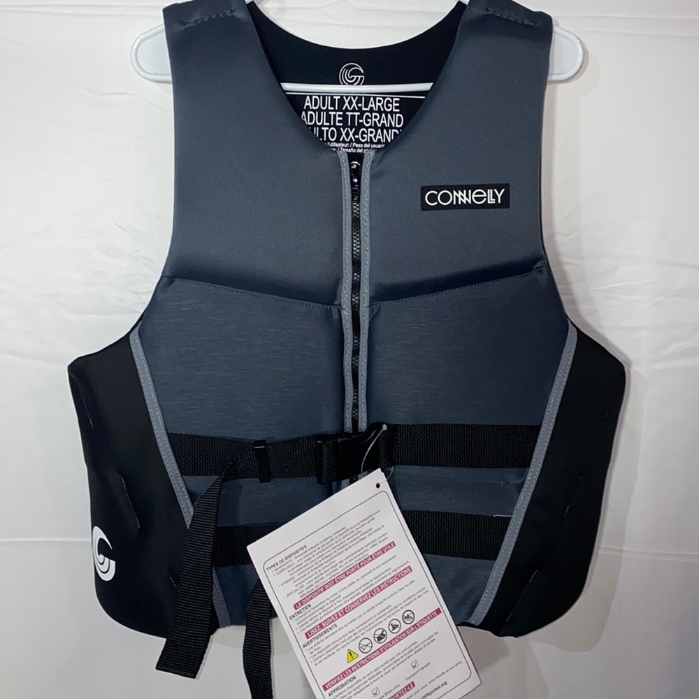 NWT! !Mens Connelly Classic Neo Life Vest Jacket Size 2XL Chest 48”- 52”